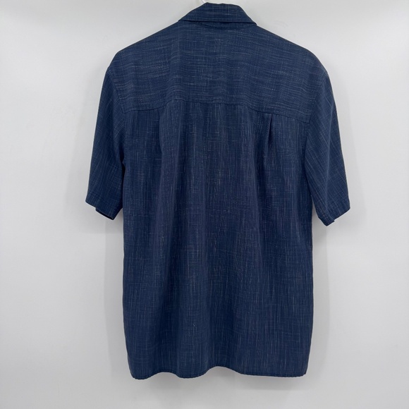Rei Shirt Men Small Blue Button Up Short Sleeves Lightweight Rayon Blend Casual - Picture 4 of 10